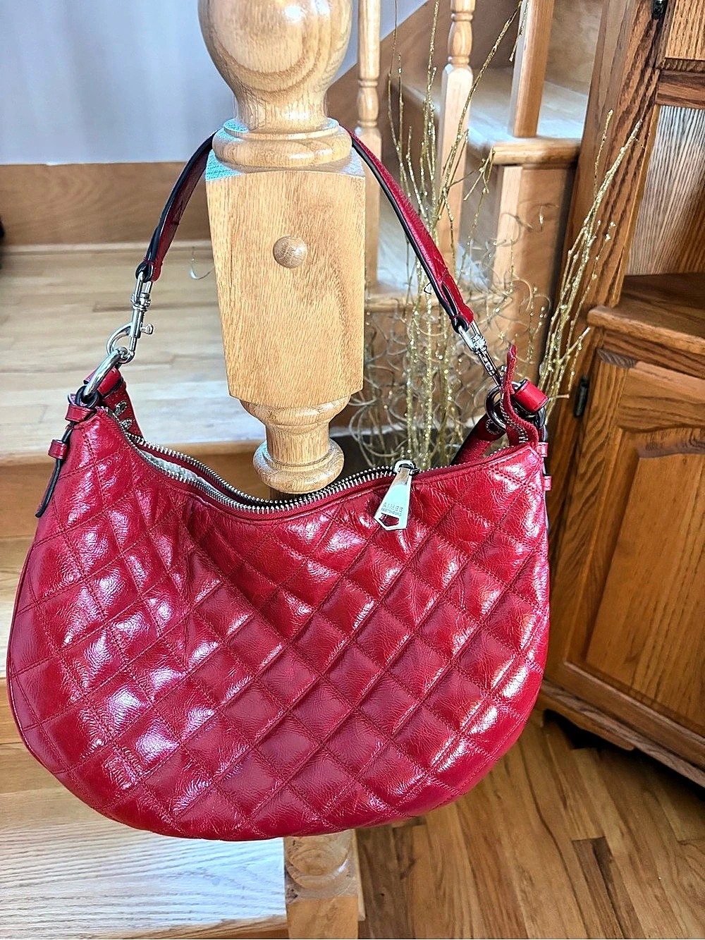 Aimee Kestenberg RED QUILTED Convertible Bag